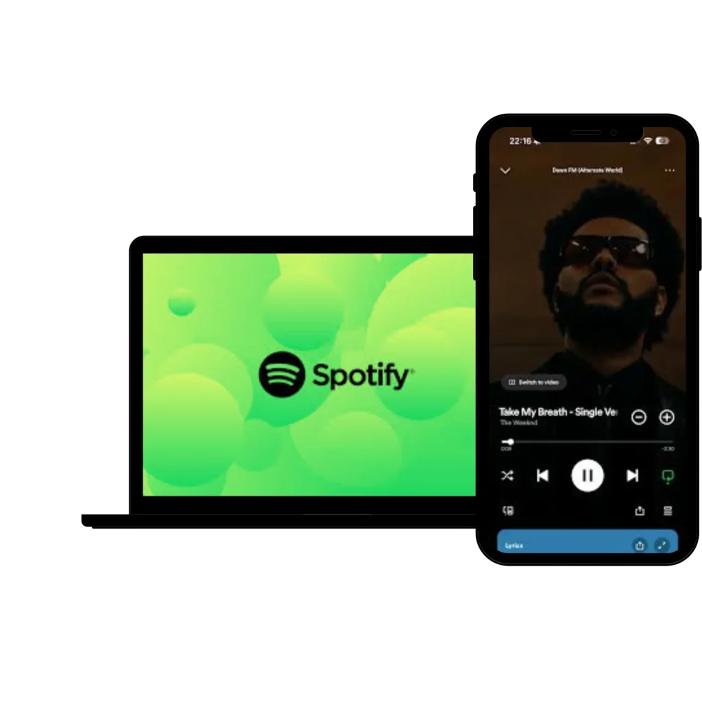 Spotify Premium Apk in laptop & mobile